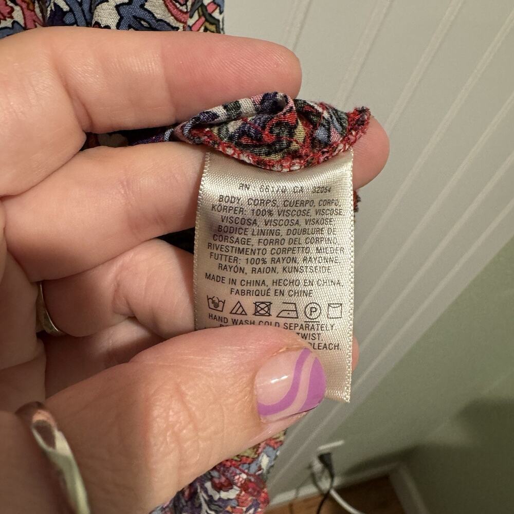 Anthropologie Maeve Violette Midi Dress Size 4 - Picture 6 of 7